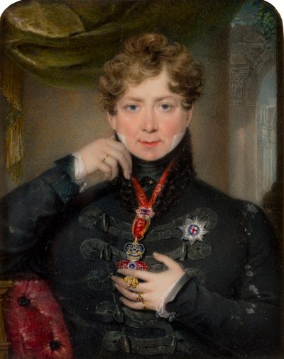 Portræt af kong George IV (1762-1830), ca. 1797-1830 (olie på lærred) af James Holmes