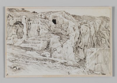 Gamle grave, Hinnom-dalen, illustration fra Vor Herre Jesu Kristi liv af James Jacques Joseph Tissot