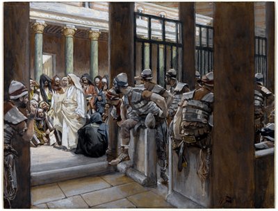 But No Man Laid Hands on Him, illustration til The Life of Christ, c.1884-96 (wc & gouache på pap) af James Jacques Joseph Tissot