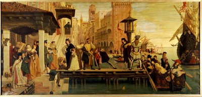 Det fortabte barns afgang fra Venedig, 1863 af James Jacques Joseph Tissot