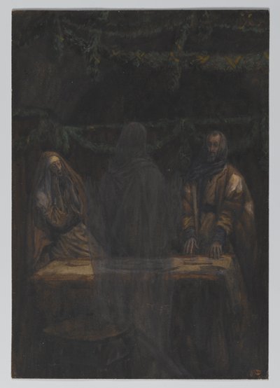 Han forsvandt fra deres syn, illustration fra The Life of Our Lord Jesus Christ, 1886-94 (wc over grafit på papir) af James Jacques Joseph Tissot