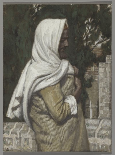 Lazarus, illustration til The Life of Christ, ca. 1886-94 (wc & gouache på pap) af James Jacques Joseph Tissot