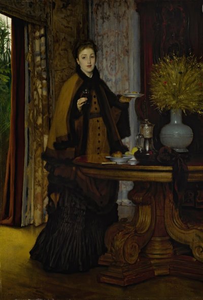 Le Goúter Afternoon Tea, 1869. af James Jacques Joseph Tissot