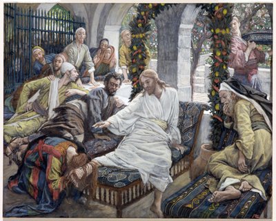 Mary Magdalenes Æske med meget dyrebar salve, illustration til The Life of Christ, ca. 1886-96 (gouache på pap) af James Jacques Joseph Tissot
