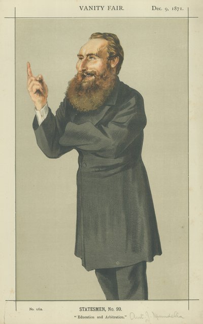 Anthony John Mundella (farve litho) af James Jacques Joseph Tissot