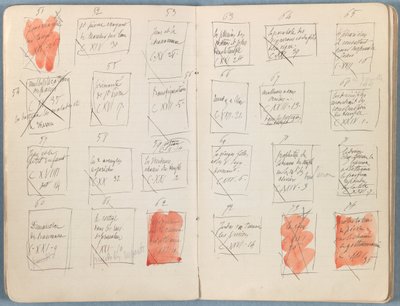 Sider fra et album med Sketches for The Life of Our Lord Jesus Christ, slutningen af 1880
