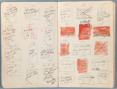 Sider fra et album med Sketches for The Life of Our Lord Jesus Christ, slutningen af 1880