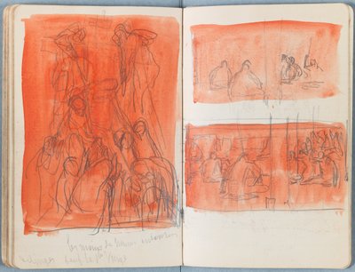 Sider fra et album med Sketches for The Life of Our Lord Jesus Christ, slutningen af 1880