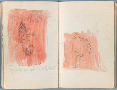Sider fra et album med Sketches for The Life of Our Lord Jesus Christ, slutningen af 1880