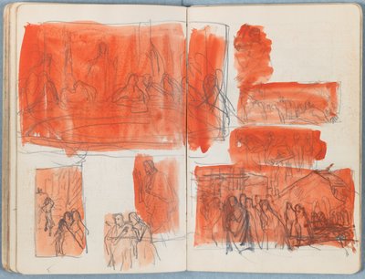 Sider fra et album med Sketches for The Life of Our Lord Jesus Christ, slutningen af 1880