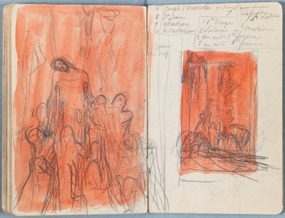 Sider fra et album med Sketches for The Life of Our Lord Jesus Christ, slutningen af 1880