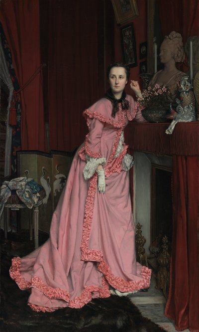 Portræt af Marquise de Miramon, født Thérèse Feuillant af James Jacques Joseph Tissot