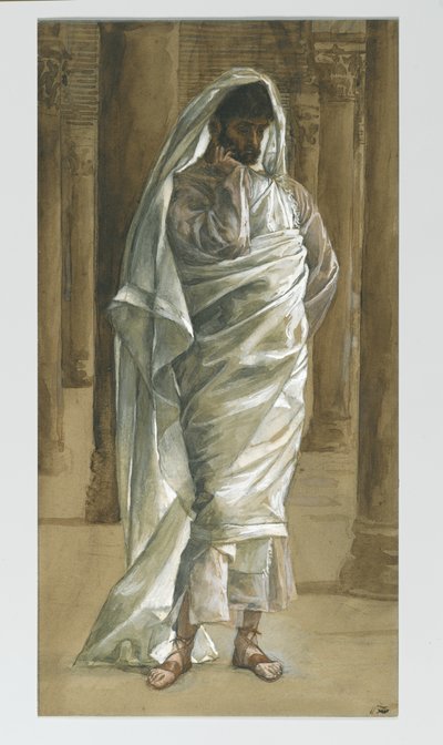 Sankt Thomas, illustration fra Vor Herre Jesu Kristi liv, 1886-94 (wc over grafit på papir) af James Jacques Joseph Tissot