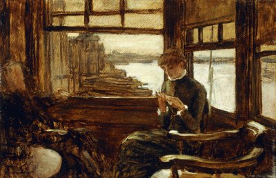 Studie for den fortabte søn i det moderne liv: Afgangen, ca. 1881 af James Jacques Joseph Tissot