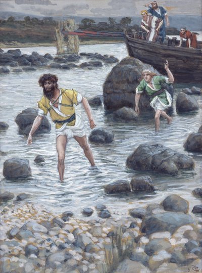 The Calling of St. James and St. John, illustration til The Life of Christ, c.1886-94 (wc & gouache på pap) af James Jacques Joseph Tissot