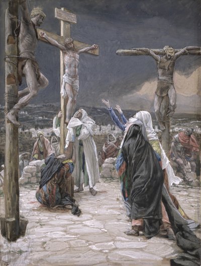 The Death of Jesus, illustration til The Life of Christ, ca. 1884-96 (wc & gouache på pap) af James Jacques Joseph Tissot