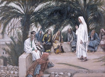 The First Shall Be the Last, illustration til The Life of Christ, ca. 1886-94 (wc & gouache på pap) af James Jacques Joseph Tissot