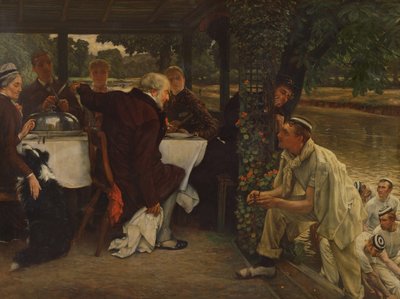 Den fortabte søn i det moderne liv: Den fede kalv, 1880 af James Jacques Joseph Tissot