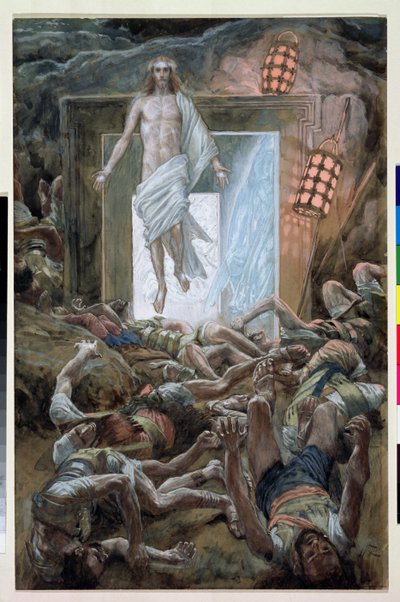 The Resurrection, illustration til The Life of Christ, ca. 1886-94 (wc & gouache på pap) af James Jacques Joseph Tissot