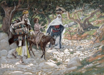 The Return from Egypt, illustration til The Life of Christ, c.1886-94 (wc & gouache på pap) af James Jacques Joseph Tissot