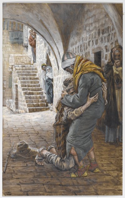 The Return of the Prodigal Son, illustration til The Life of Christ, ca. 1886-96 (gouache på pap) af James Jacques Joseph Tissot