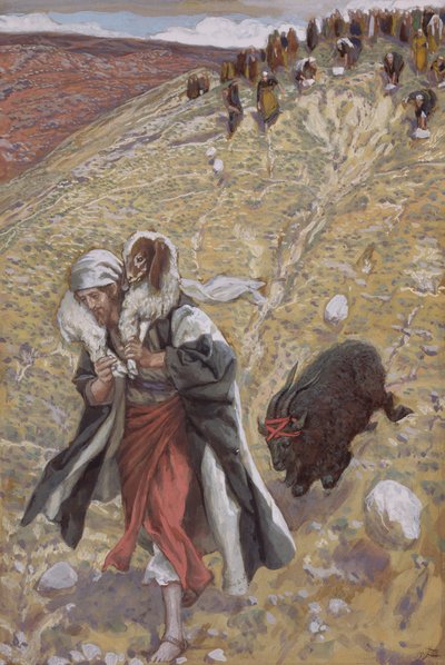 Syndebukken, illustration til The Life of Christ, ca. 1886-94 (wc & gouache på pap) af James Jacques Joseph Tissot