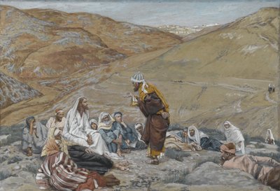 The Scribe Stood to Tempt Jesus, illustration fra The Life of Our Lord Jesu Christ, 1886-94 (wc over grafit på papir) af James Jacques Joseph Tissot
