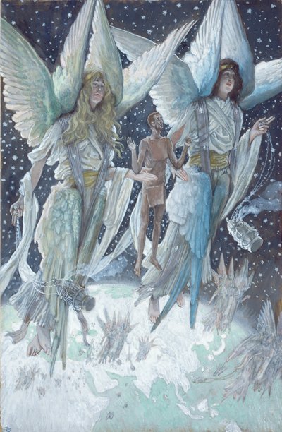 The Soul of the Penitent Thief, illustration til The Life of Christ, ca. 1886-94 (wc & gouache på pap) af James Jacques Joseph Tissot