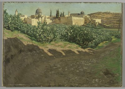 Det sydvestlige hjørne af Harams Esplanade, Det gamle tempel, illustration fra Vor Herre Jesu Kristi liv af James Jacques Joseph Tissot