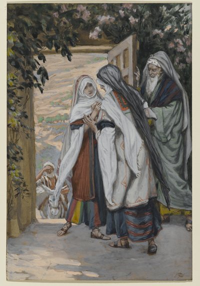 The Visitation, illustration til The Life of Christ, ca. 1886-94 (wc på papir) af James Jacques Joseph Tissot