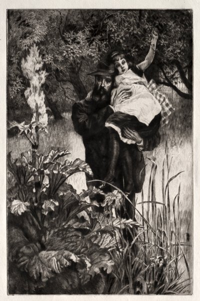 The Widower (ætsning og koldnål) af James Jacques Joseph Tissot
