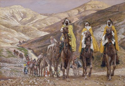 The Wise Men Journeying to Bethlehem, illustration til The Life of Christ, ca. 1886-94 (gouache på pap) af James Jacques Joseph Tissot