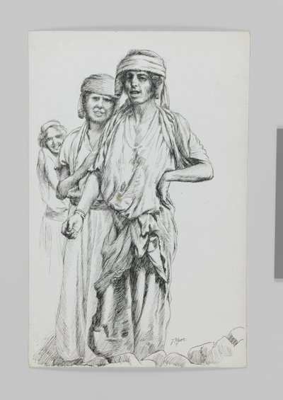 Kvinder fra Geba, Samaria, illustration fra Vor Herre Jesu Kristi liv af James Jacques Joseph Tissot