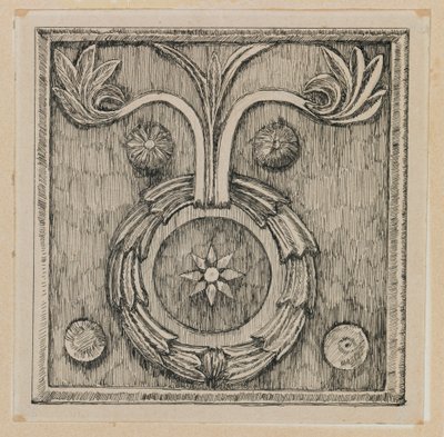 Krans i basrelief i moskeen i El-Aksa, illustration fra Vor Herre Jesu Kristi liv (blæk på papir) af James Jacques Joseph Tissot