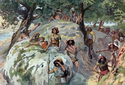 David i Ziphs ørken af Tissot - Bible af James Jacques Joseph after Tissot