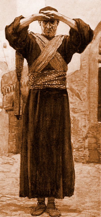 Ezekiel af J James Tissot - Bibelen af James Jacques Joseph after Tissot