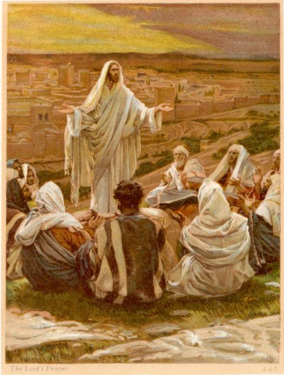 Lords Prayer - St. Lukas, kapitel 11 - Bibelen af James Jacques Joseph after Tissot