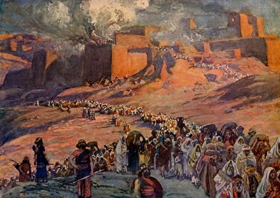 Fangernes flugt, af Tissot - Bibelen af James Jacques Joseph after Tissot