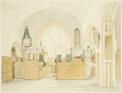 Interiør af Sankt Filips Kirke af James Johnson