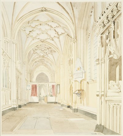 North Aisle of St Mary Redcliffe, ser mod vest af James Johnson