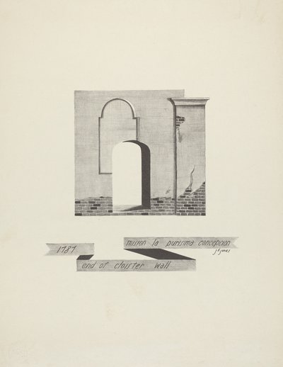 Mission The Purest Conception - End of Cloister Wall af James Jones