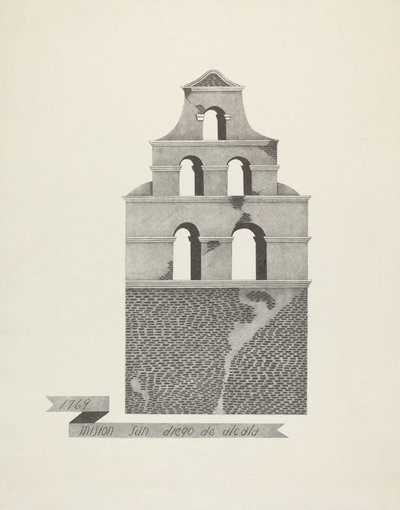 Mission San Diego de Alcala af James Jones