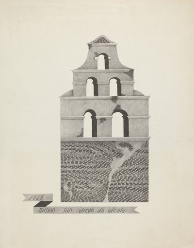 Mission San Diego de Alcala af James Jones