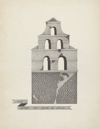 Mission San Diego de Alcala af James Jones
