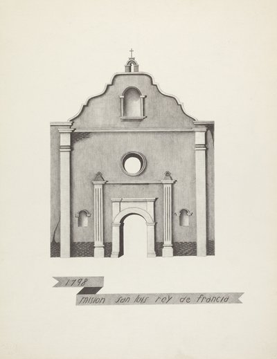 Mission San Luis Rey de Francia af James Jones