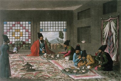 En persisk morgenmad fra `En anden rejse gennem Persien 1810-16