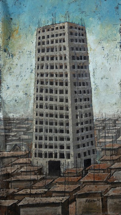 Skyskraber over en tætbebygget by af James Kamande