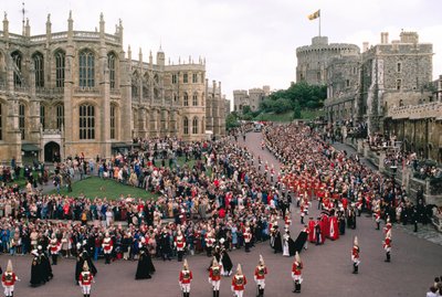 Dronning Elizabeth og prins Philip i St. George