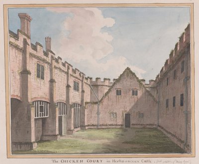 Herstmonceux Castle, East Sussex: The Chicken Court af James Lambert  of Lewes