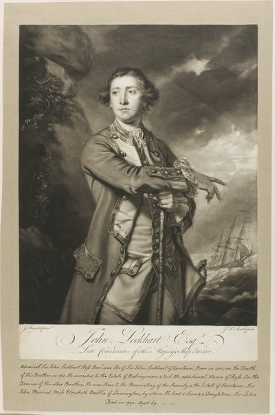 Portræt af John Lockhart, Esquire af James MacArdell